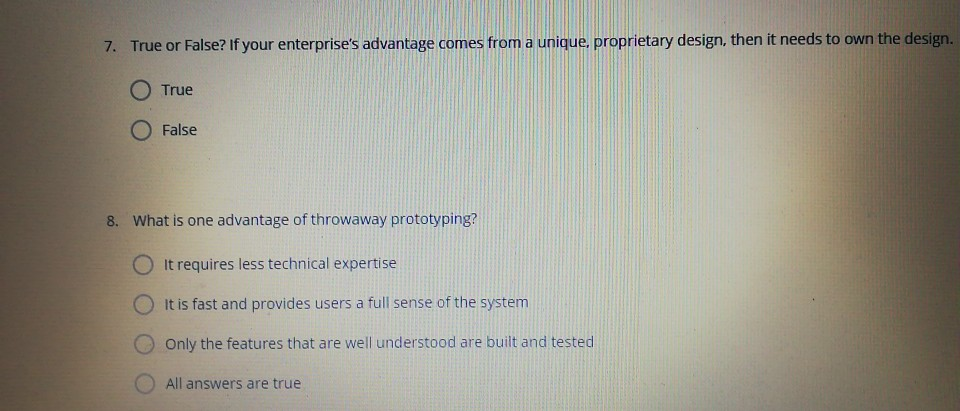 9. What type of prototype would be a good