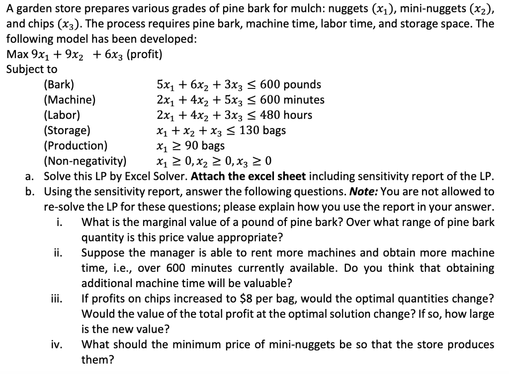 A garden store prepares various grades of pine