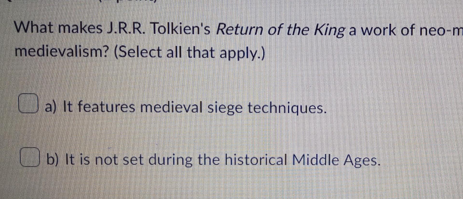 middle and marketing What makes J.R.R. Tolkien's