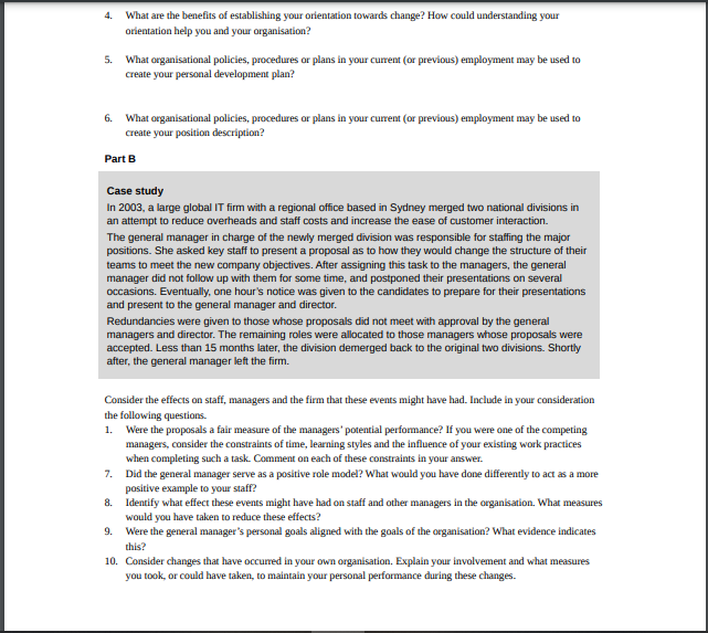 Need answer: Need answer from 4 to 10, including