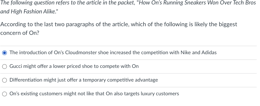 t two paragraphs The Cloudmonster itself could be