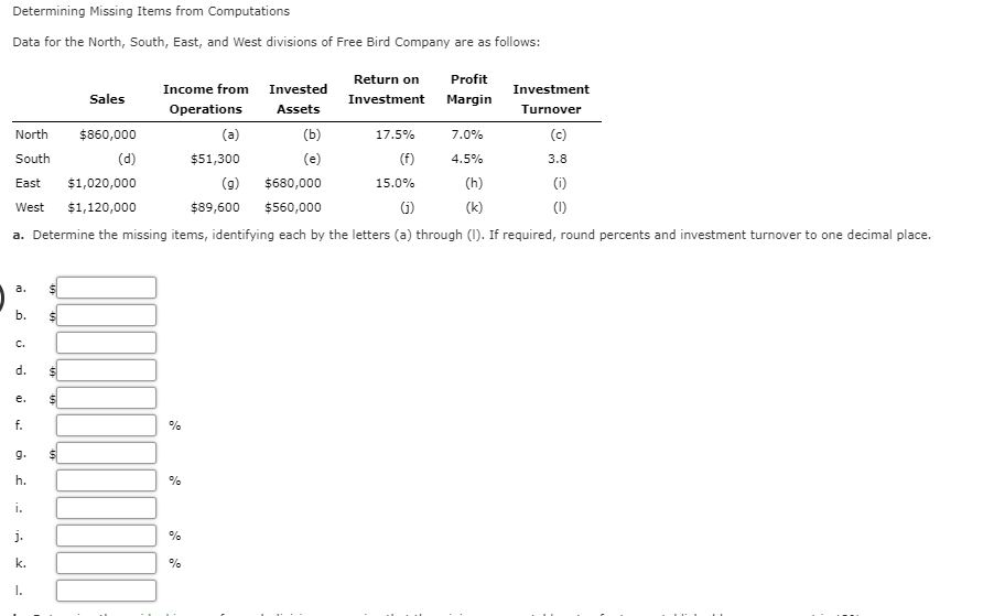 Determining Missing Items from Computations Data