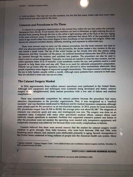 Case Study and Exhibit #2 please please help me