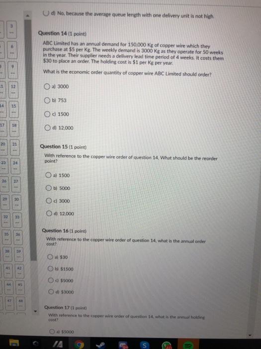 Ud No, because the average queue length with one