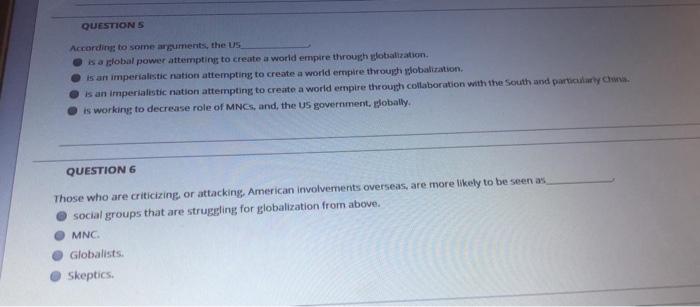 Contemporary global issues, POLI100 QUESTIONS