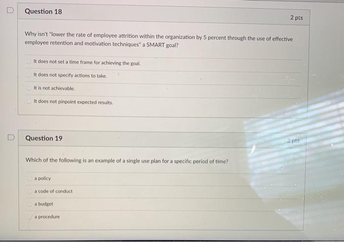 Question 18 2 pts Why isn't 