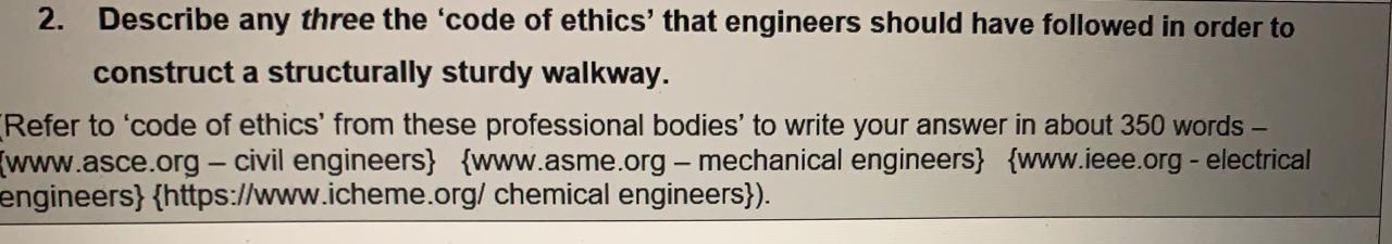 Please answer question asap 2. Describe any three