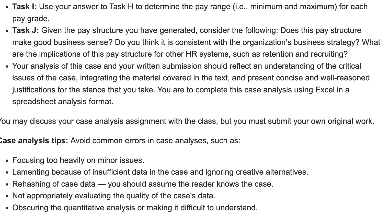 Review the SHRM case: Designing a Pay Structure
