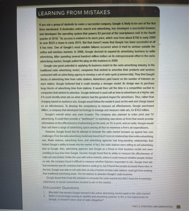 answer the discussion questions below, please and