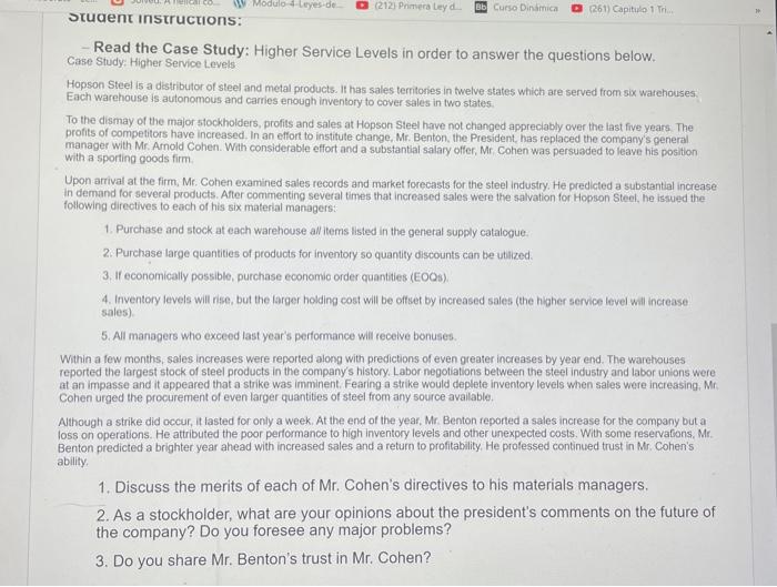 CO W Modulo 4-Leyes de Student instructions: D