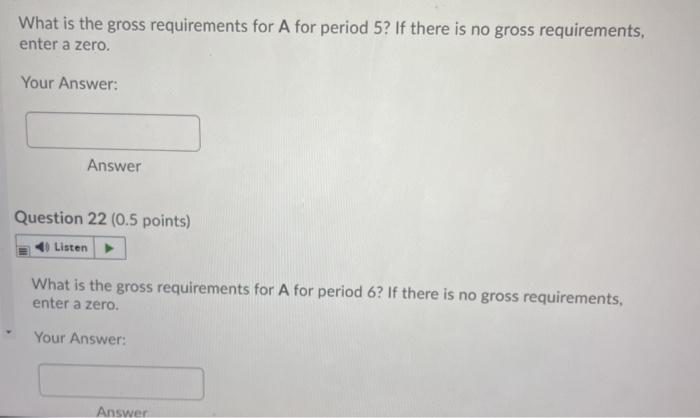 Use the following inventory information for the
