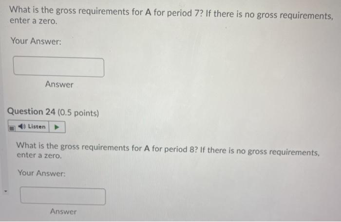 Use the following inventory information for the