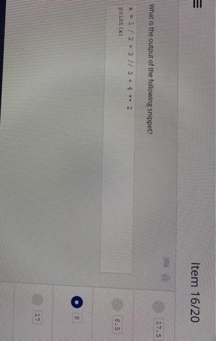 item 75/ZU is equal to The result of the