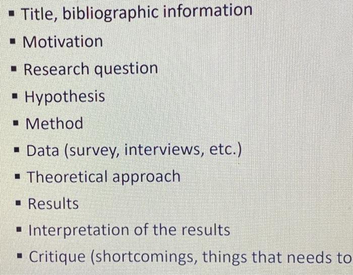 by using one article make an analytic paper that