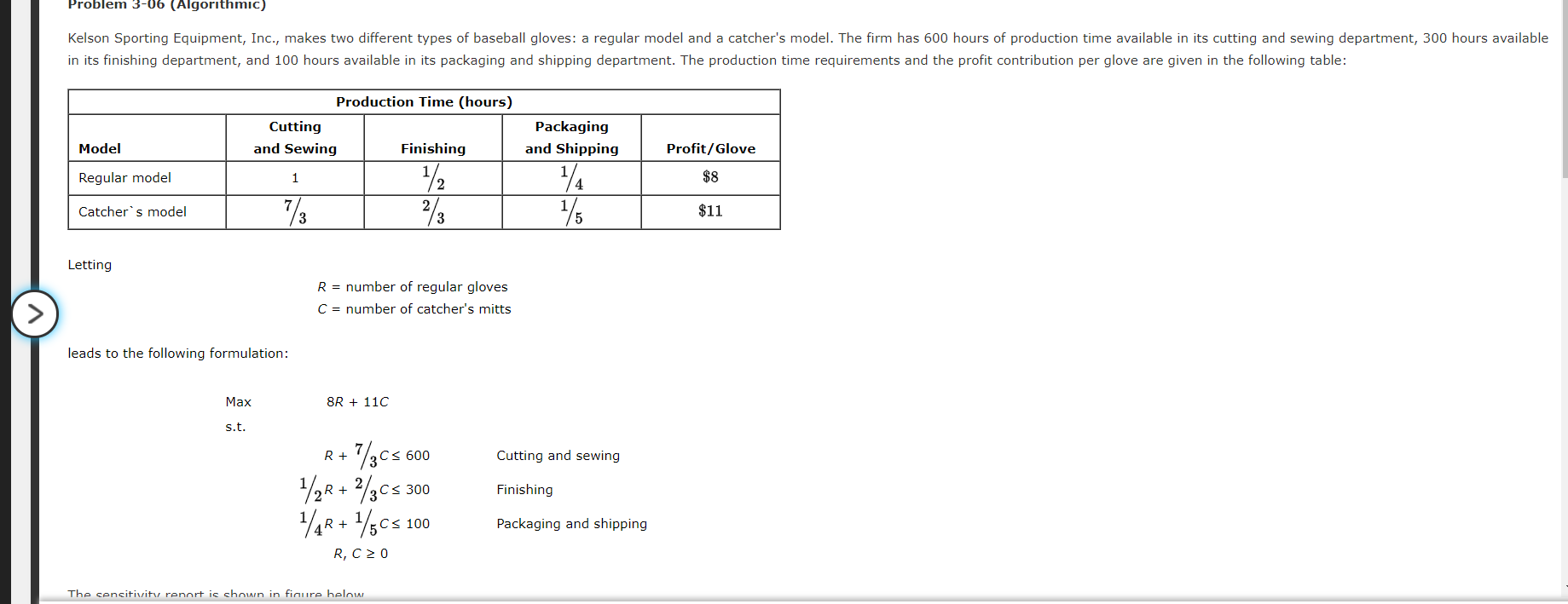 Problem 3-06 (Algorithmic) Kelson Sporting