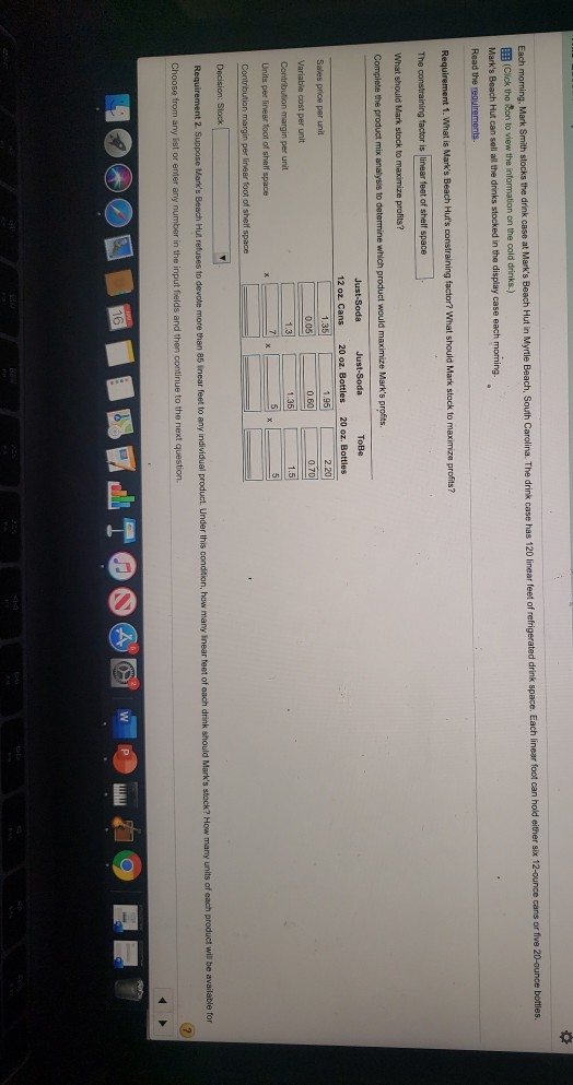 i need help solving requirements 1 and 2 0 Each