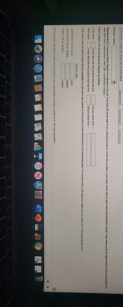 i need help solving requirements 1 and 2 0 Each