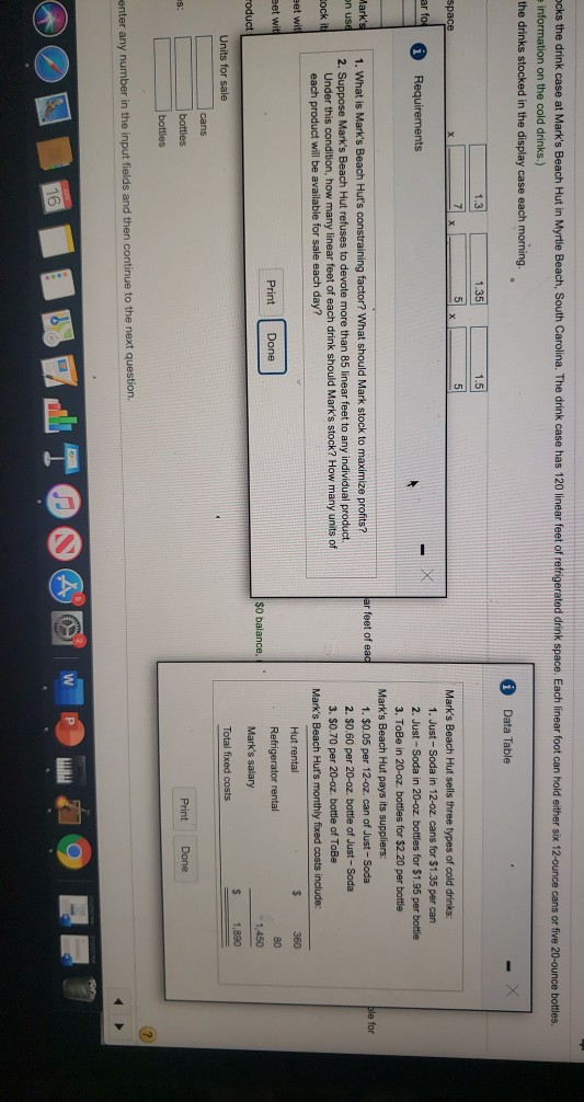 i need help solving requirements 1 and 2 0 Each