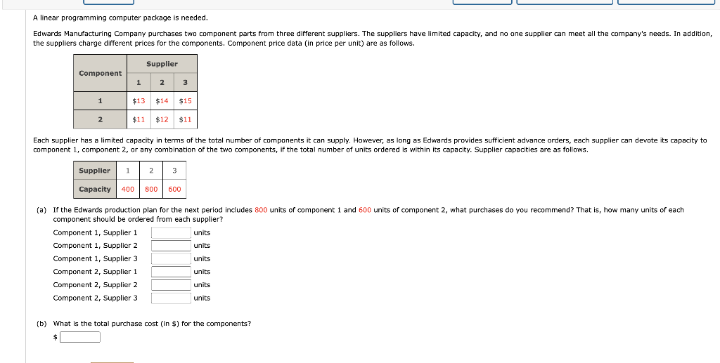 answer all parts for upvote 1)Edwards