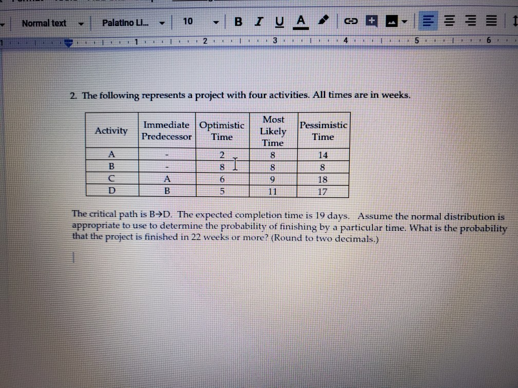 - Normal text Palatino L... - 10 - B I y A , E 2,