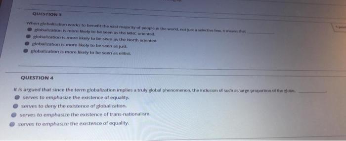 Contemporary global issues, POLI100 QUESTIONS