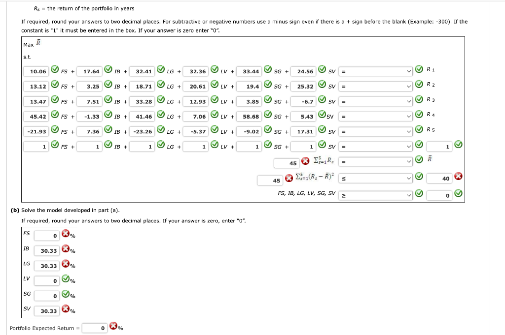 A second version of the Markowitz portfolio model