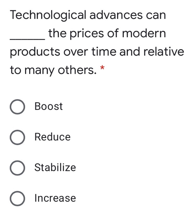 2 points Which of the following statement is