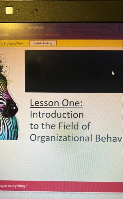 Question 1a: The text and lessons are established