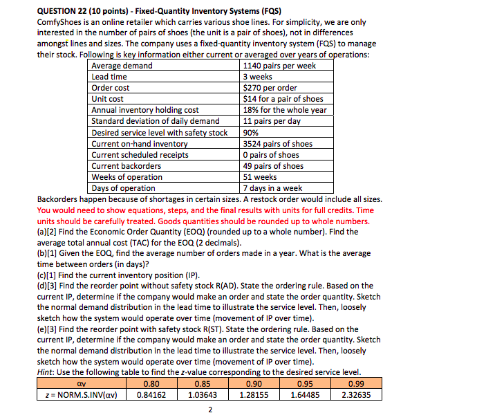 Looking for help on parts D and E please !
