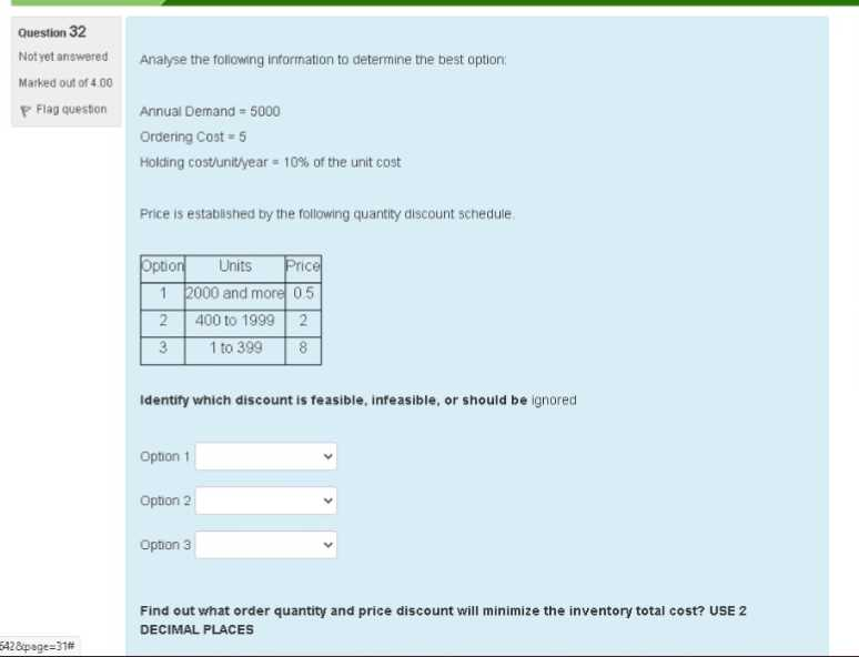 fast 10 min left please solve Question 32 Not yet