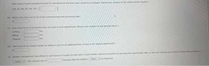 A linear programming computer package is needed.