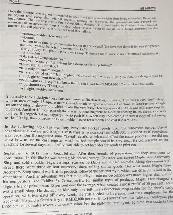 write a 2 page summary of the case! and answer