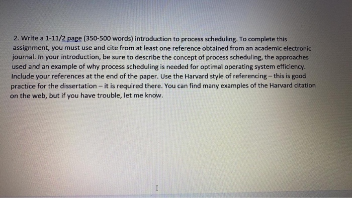 2. Write a 1-11/2 page (350-500 words)