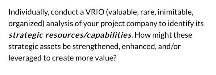 I need help with a VRIO analysis for Microsoft