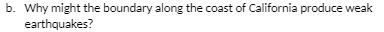 b. Why might the boundary along the coast of