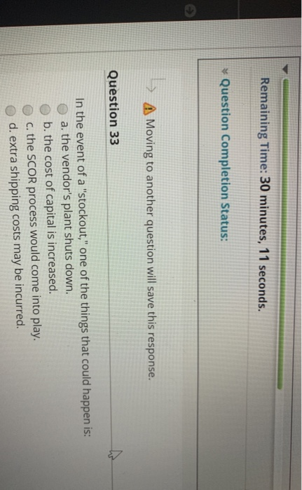 Force Completion Once started, this test must be