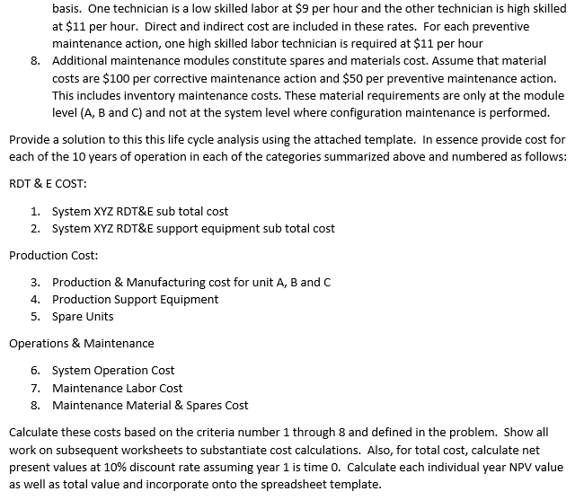 MUST COMPLETE THE TABLE BELOW WITH THE