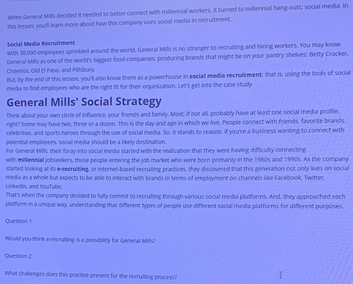 When General Mills decided it needed to better