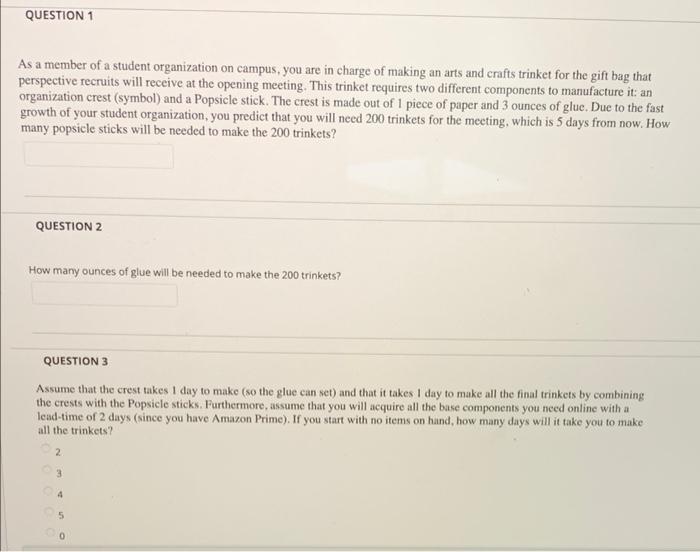 QUESTION 1 As a member of a student organization