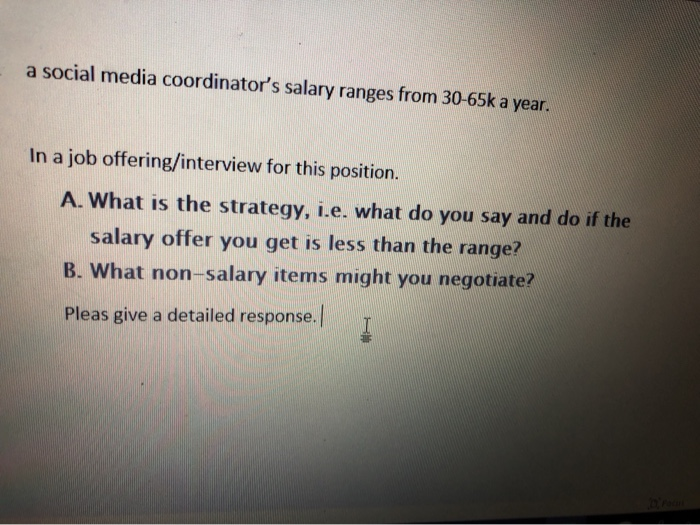a social media coordinator's salary ranges from