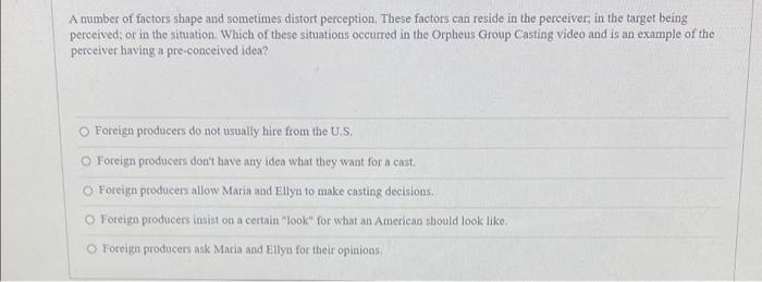 pls help A number of factors shape and sometimes
