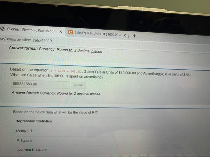 I have the answer but I need the steps * CsePub -