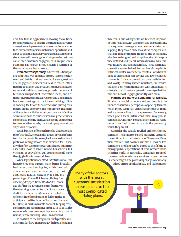 Summarize the above Journal Article - Pricing to