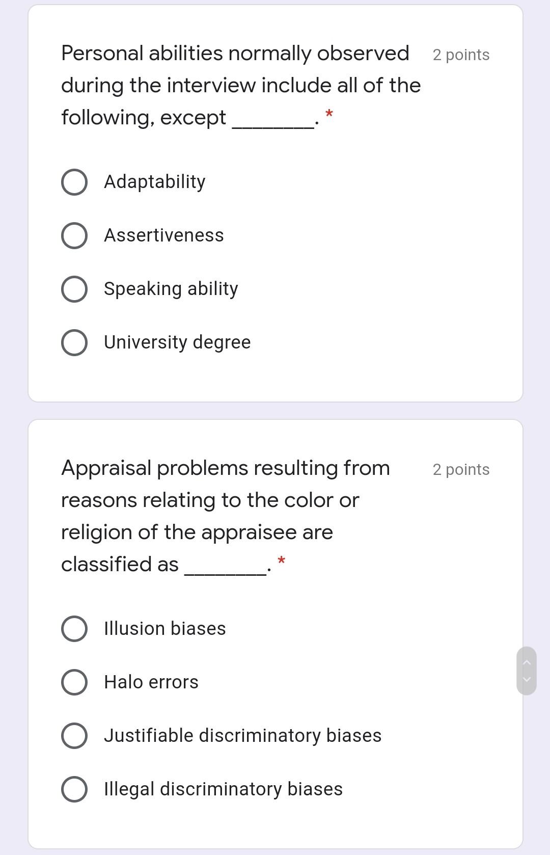 2 points Learning which has a long-term focus is