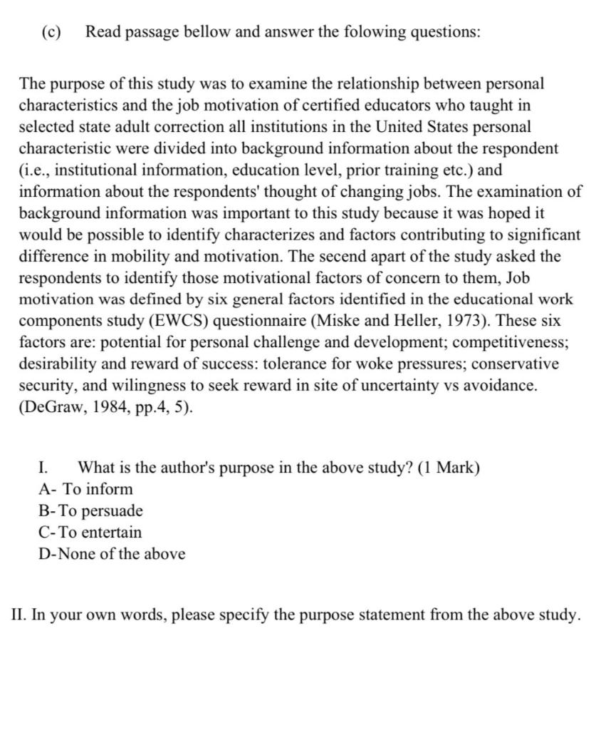 Answer the folowing questions in your own words