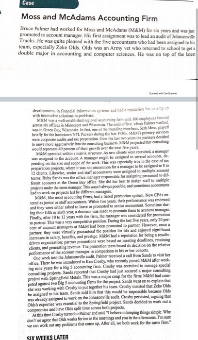 Case Moss and McAdams Accounting Firm Bruce