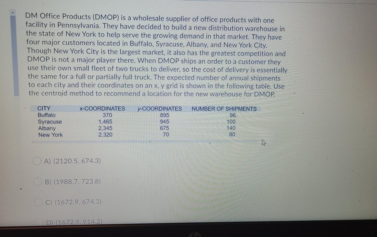 A small manufacturing facility is being planned
