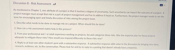 As mentioned in Chapter 1, one attribute of a