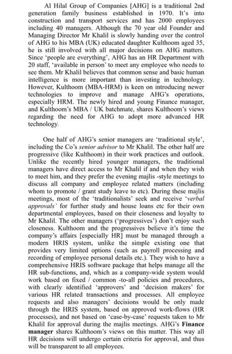 read the case and answer the following question: