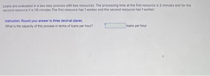 help Loans are evaluated in a two step process